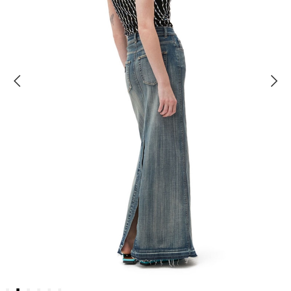 Gianni TINT EDGE Denim maxi skirt